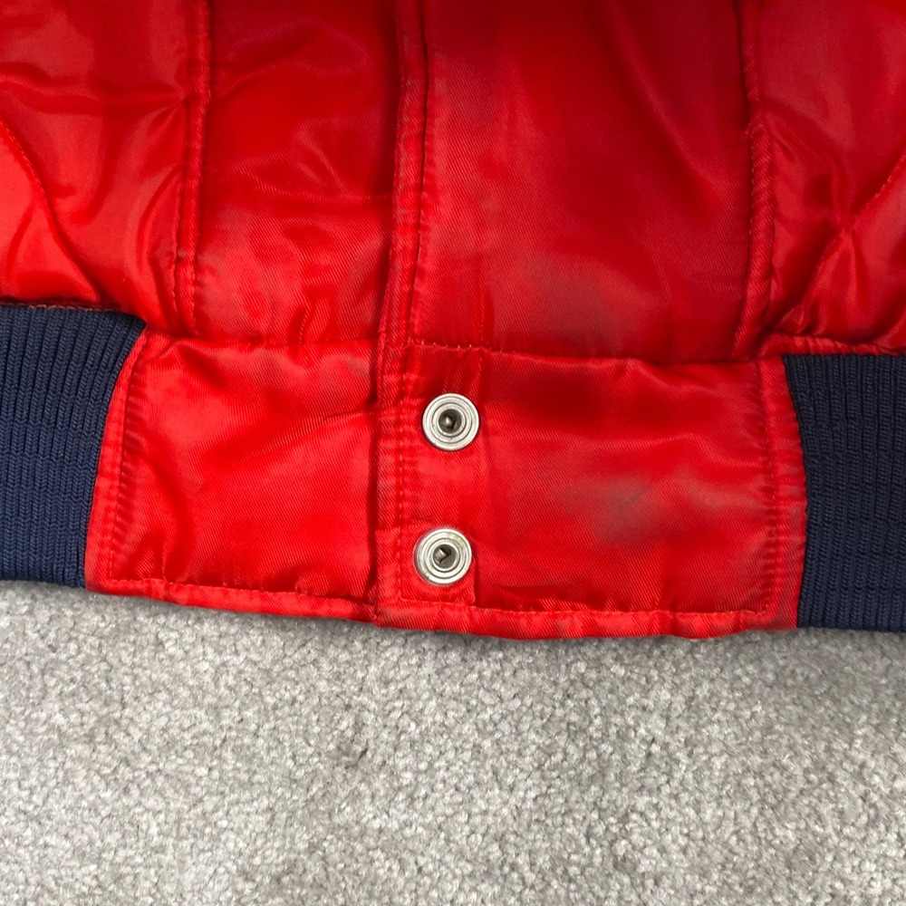 VTG 2003 NBA Basketball All Star Red Bomber Jacket 2XL Patches Los Angeles Miami - Picture 9 of 9